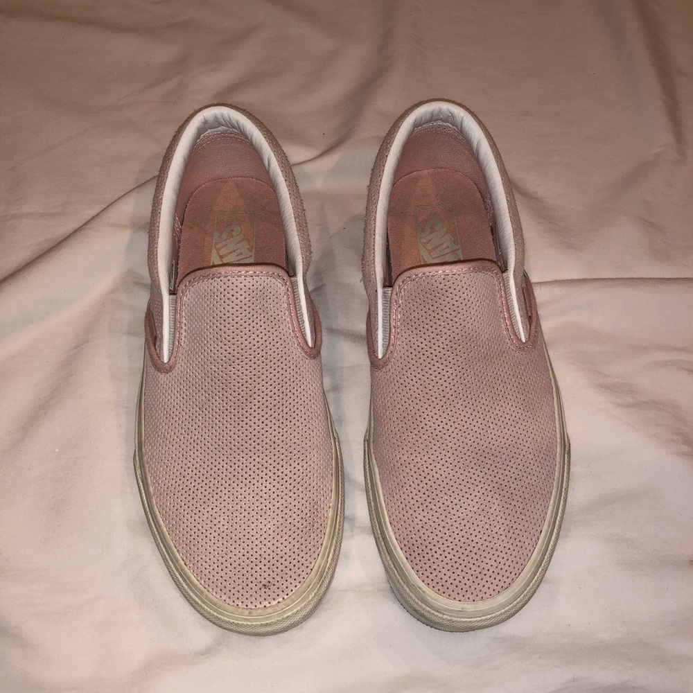 Pink Suede Slip-On Vans
